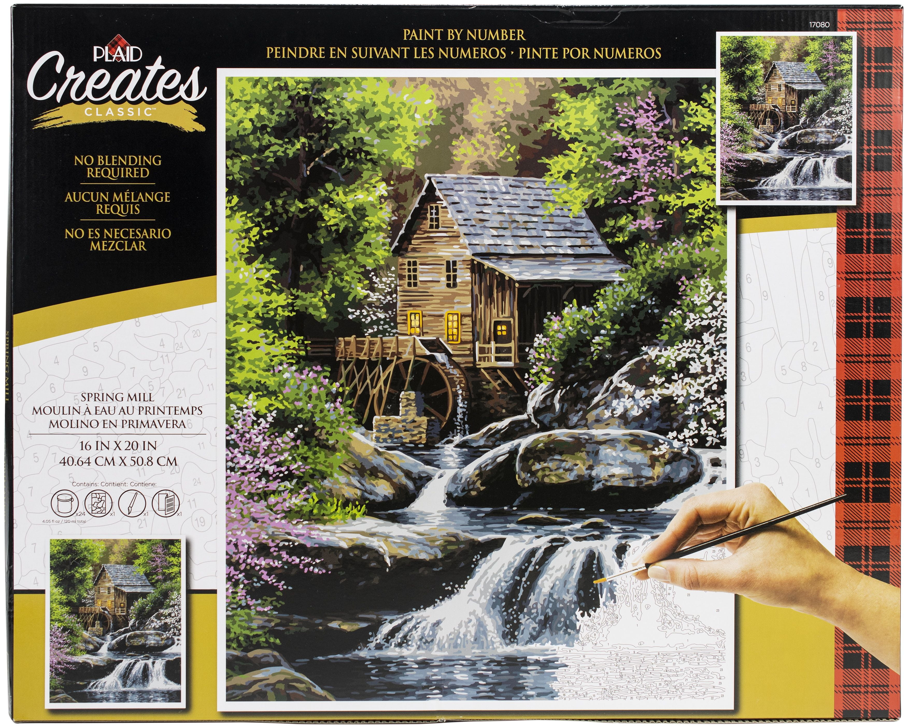 Paint By Number Kit 16x20 Spring Mill Walmartcom