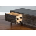thumbnail image 5 of Pemberly Row 50" Transitional Wood Coffee Table in Dark Brown, 5 of 6