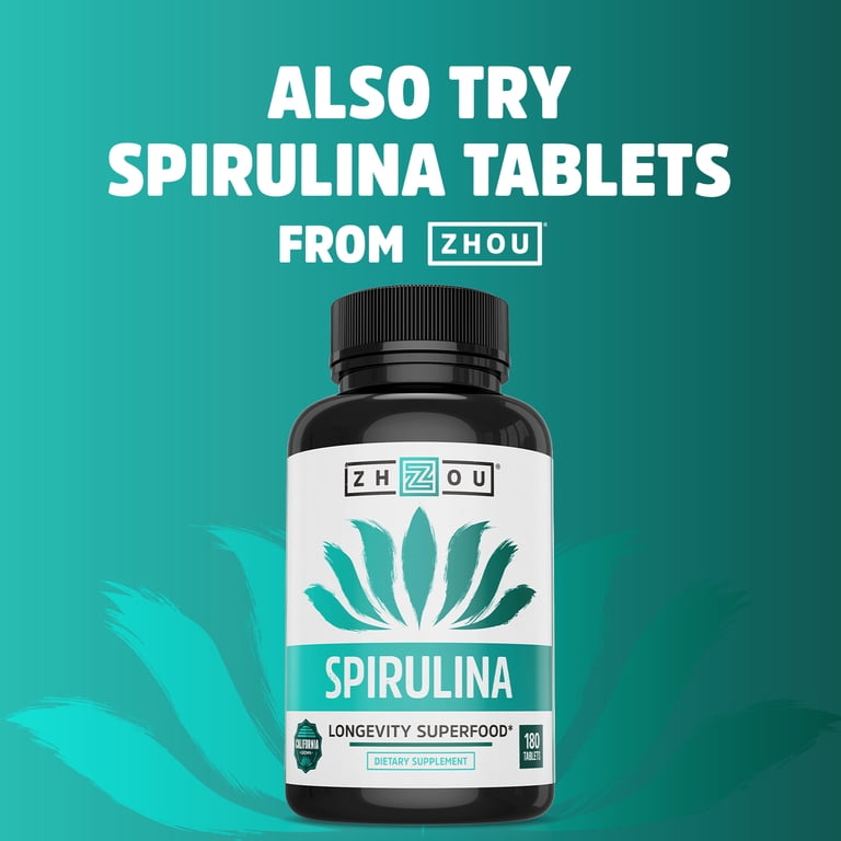 Zhou Nutrition Spirulina Powder, California Grown, 6 oz photo 6