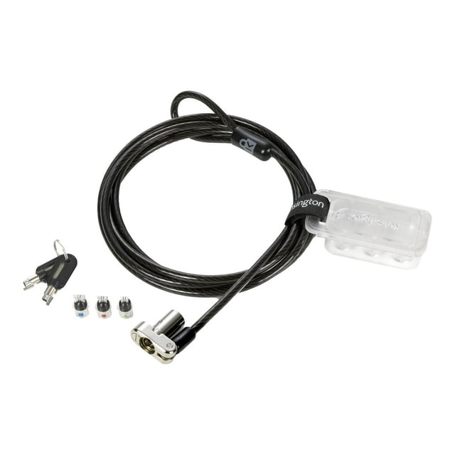 Kensington Universal 3-in-1 Keyed Laptop Lock - Standard Keyed - Security cable lock - 6 ft
