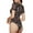 Retro Floral, variant on Picia Retro 70s 60s Flower Womens One Piece Swimsuits Modest Tummy Control Bathing Suits Lace Up Slimming Swim Suit-X-Large