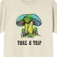 thumbnail image 2 of Natural World Take A Trip Mushrooms Men's Natural T-Shirt-XL, 2 of 4