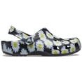 thumbnail image 2 of Zuecos Clásicos Estampados Florales Crocs Negro Margarita Talla 6 Mujer/4 Hombre, 2 of 8