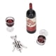 thumbnail image 4 of Juego de vino tinto en miniatura para casa de muñecas: simulación a escala 1/12 con botellas, vasos y abridor, 4 of 10