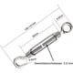 thumbnail image 2 of piezas tensor de alambre tensor gancho ojo tensión tornillo tensor de alambre St, 2 of 2