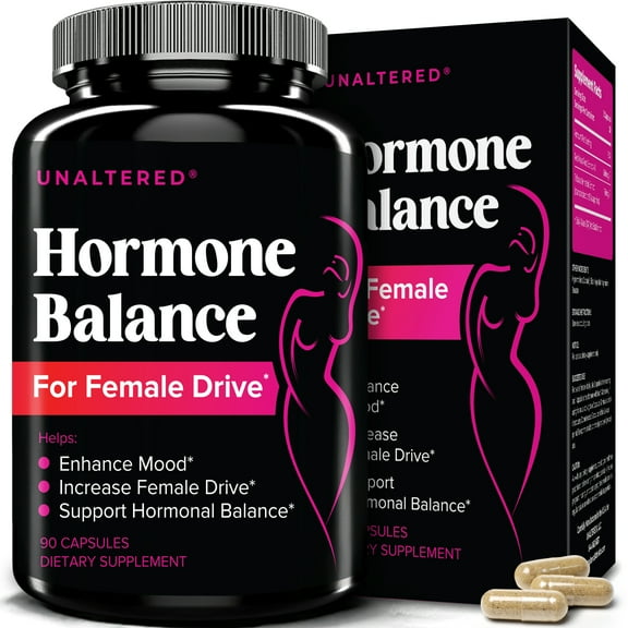 UNALTERED Hormone Balance & Mood Support for Women - Dietary Supplement - 90 Capsules