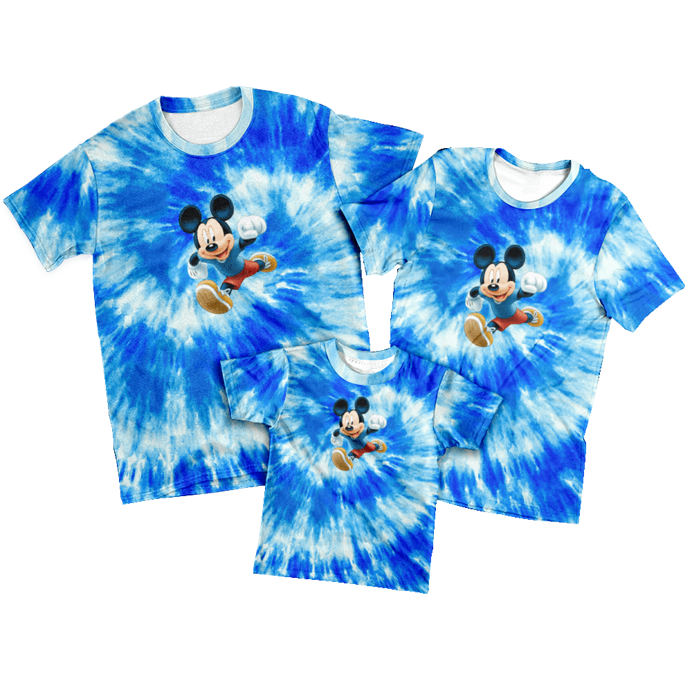 Disney Tie Dye Shirt/LOL Mickey Mouse Disney Rainbow Youth