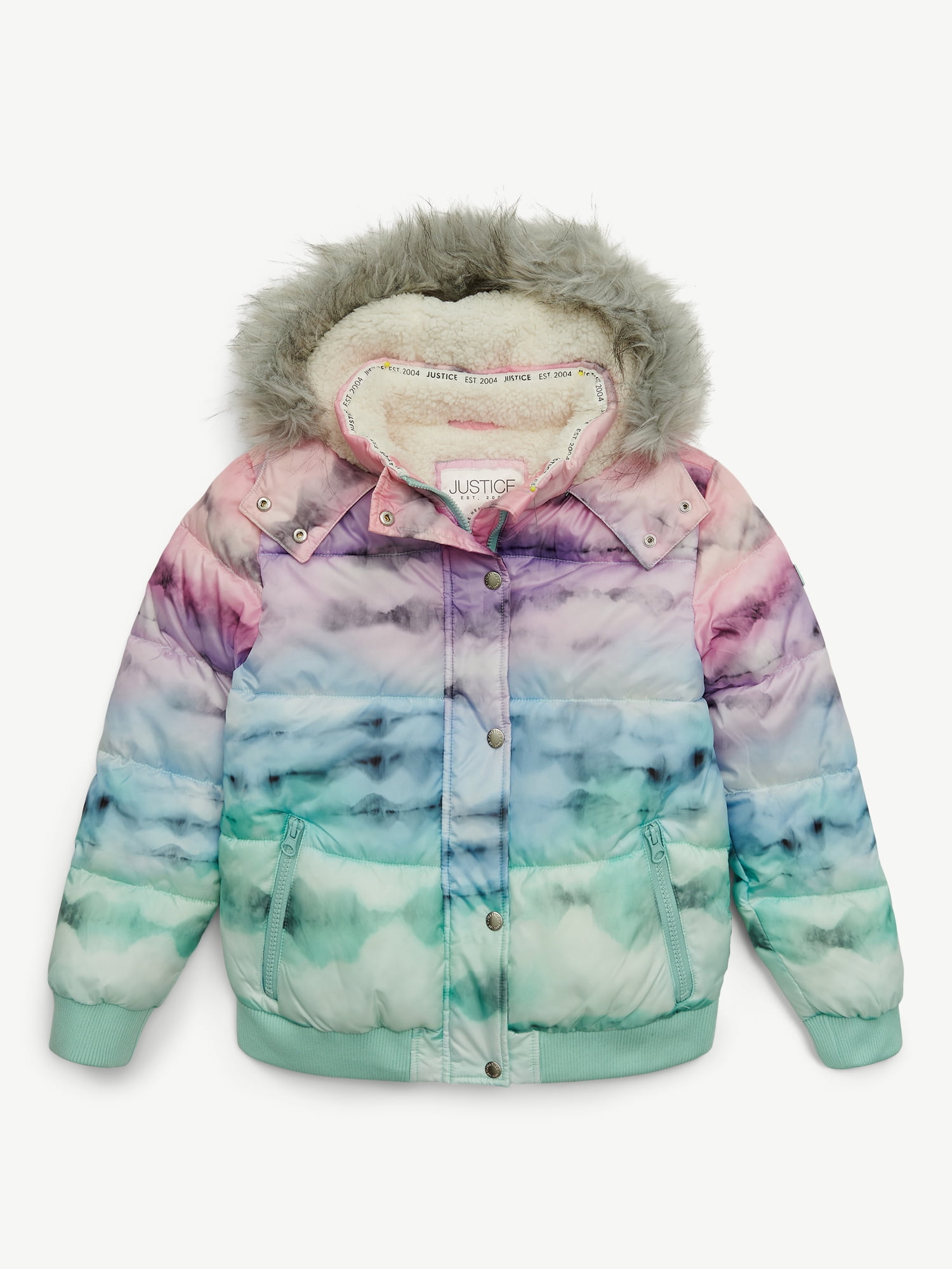 Justice Girl's Matte Puffer Bomber, Sizes XS - XL