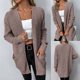 thumbnail image 5 of Puntoco Mujeres Casual Soild Manga Larga Bolsillo Punto Cardigan Suéter Abrigo Outwear Flash Picks Puntoco Puntoco-6680, 5 of 6