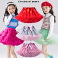 thumbnail image 2 of Falda tutú de tul para niñas pequeñas, falda de bailarina, falda de ballet mullida para fiesta, baile, ropa de princesa para niñas de 1 a 10 años, 2 of 5