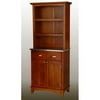Home Styles Small Buffet with Open Hutch, Cottage Oak with Stainless Steel Top