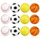 thumbnail image 1 of KAKOWELY 12 pelotas antiestrés deportivas para apretar, pelotas antiestrés, pelotas de ejercicio para fiestas con temática deportiva y actividades en el aula., 1 of 4
