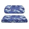 thumbnail image 2 of Aplkyhs Blue Camouflage Golf Cart Seat Covers Comfort Club Car Decor Universal Golf Cart Accessories Breathable Golf Cart Back Seat Washable Club Car Seat Covers Keep Seats Cool, 2 of 7