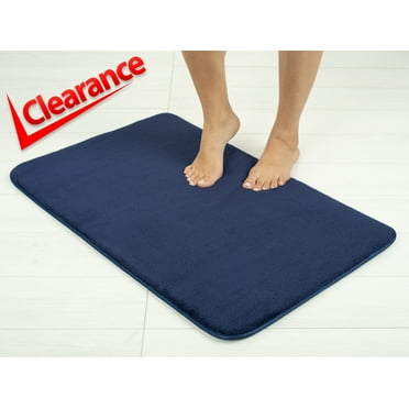 American Soft Linen, Non Slip Bath Rug, Super Soft Fluuff Foamed 21x32 inches Floor Mat, Bath Mat Rugs, Navy Blue