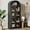 Black #1, variant on 72" Tall Arched Bookcase with Glass Doors, 5 Tier Display Bookshelf Storage Cabinet, Modern Floor Standing Organizer for Home Office Living Room, White
