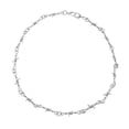 thumbnail image 4 of Mujeres Hombres Aleación Cardos Y Espinas Cadena Gargantilla Collar Joyería, 4 of 9