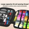 thumbnail image 3 of Sewing Kit with Case, 97 pcs Sewing Supplies for Home Travel and Emergency, Contains 24 Spools of Thread, Mending and Sewing Needles, Scissors, Seam Ripper, Needle Threaders etc, 3 of 7