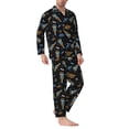 thumbnail image 2 of Kdxio Space Rockets Men’s Pajama Set Pajamas For Men 2 Piece PJ Set with Men Pajama Pants and Long Sleeve T-Shirt Lounge Set-XX-Large, 2 of 7