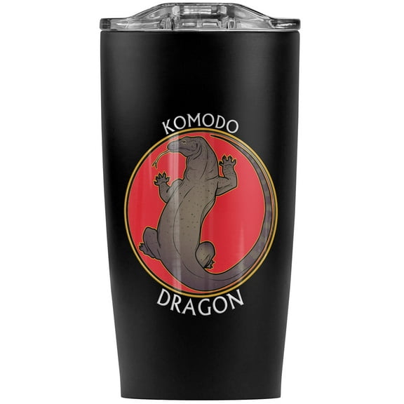 Komodo Dragon Stainless Steel 20 oz Travel Tumbler, Vacuum Insulated & Double Wall with Leakproof Sliding Lid | Great for Coffee/Hot Drinks and Cold Beverages