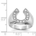 thumbnail image 2 of 14K White Gold AA Diamond Men's Ring Size 10, 2 of 5