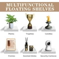 thumbnail image 7 of Sorbus Square Floating Shelf for Wall - 3 Small Shelves with Invisible Mounting Brackets for Living Room Decor, Bedroom, Bathroom Decor, Home & Kitchen - 9" Wall Shelf to Display Photos Trophies, 7 of 7