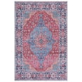 thumbnail image 3 of SAFAVIEH Serapi Jancis Traditional Machine Washable Area Rug, Blue/Rust, 9' x 12', 3 of 14