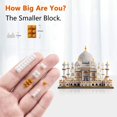 thumbnail image 4 of Lukhang Juego de construcción modelo Taj Mahal de arquitectura de gran tamaño - Kit de microbloques de 3950 piezas | Agradable Desafiante Estéticamente Agradable | Diversión para familias adultos | Di, 4 of 5