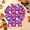 thumbnail image 5 of Enyan Boys Pajamas Halloween Toddler Cute Pumpkin/Ghost Pajamas Long Sleeve Loungewear Sleepwear Set Halloween Pjs for Boys(7-8 Years), 5 of 7