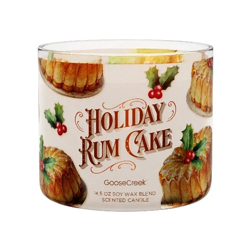 Goose Creek Holiday Rum Cake Scented Candle 14.5 oz