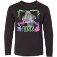thumbnail image 3 of Inktastic Daytona Beach Florida Cute Swimming Manatee Long Sleeve Youth T-Shirt, 3 of 5