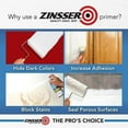 thumbnail image 5 of Zinsser 1 gal. Interior/Exterior Stain Blocking Primer/Sealer s 350 to 450 sq. ft./gal, White - 2001, 5 of 6