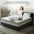 thumbnail image 4 of Yilicy 12 inch Queen Hybrid Mattress, Gel Memory Foam Mattress in a Box, Pressure Relief, 4 of 7