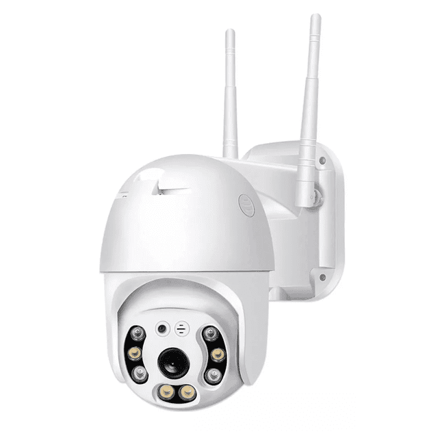 Cámara De Seguridad Wifi Con Alarma 2mp App Blanca