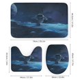 thumbnail image 3 of Space Astronaut 4 Piece Shower Curtain Sets, Non-Slip Rugs, Toilet Lid Cover And Bath Mat, for Bathroom Decor Set, 72" X 72", 3 of 8