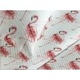 thumbnail image 3 of Ambesonne Flamingo Quilted Coverlet 3 Pcs, Hawaiian Pattern Summer, King Size, Pastel Pink Grey and White, 3 of 4