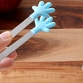 thumbnail image 1 of UPGRATOR 5Ud Pinzas De Silicona Para Con Mango Y Acero Inoxidable Para Cocina Y Bbq Azul, 1 of 7