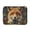 Beautiful Fox in Christmas Costume, variant on JIALIOU Laptop Sleeve Case with Zipper 13-13.3/15-16 Inch Compatible with MacBook HP Lenovo Dell ASUS Acer, Violet Floral Stained Glass