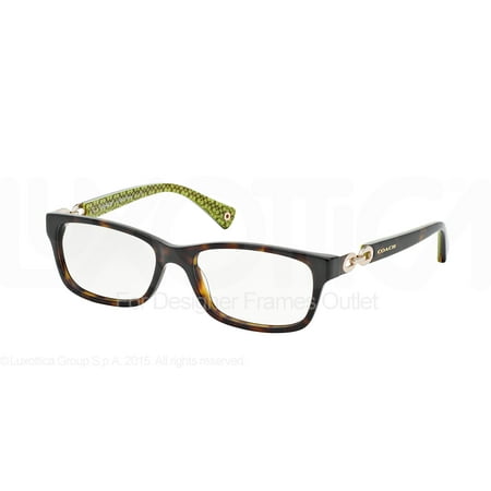 COACH Eyeglasses HC 6052 5232 Tortoise Green 54MM