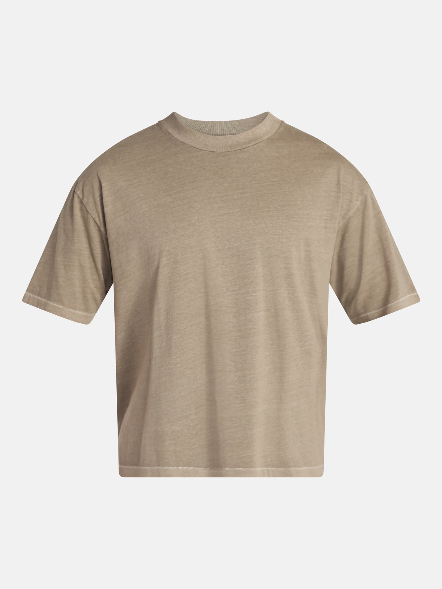 No Boundaries Cotton Oversized Cropped Tee with Short Sleeves, Men's and Big Men's XS-5XL