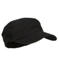 thumbnail image 4 of Big Size Fitted Ripstop Cotton Military Army Cap - Black 2XL-3XL, 4 of 5