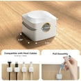 thumbnail image 6 of Rotatable Cord Organizer, Enhanced Spring Cable Clips, Strong Adhesive Cable Management, Desk Cord Holder for Nightstand, Office Accessories and Car (8*White), 6 of 7