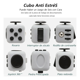 thumbnail image 4 of Cubo Anti Estrés 6 Caras ABS Fidget Cube Antiansiedad Eo Safe Imports Gris, 4 of 5