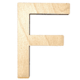 thumbnail image 1 of 22" Tall MDF Letter F | 1/4" Thick Birch | Krafty Supply Letters | Arial | Wooden Letter, 1 of 3