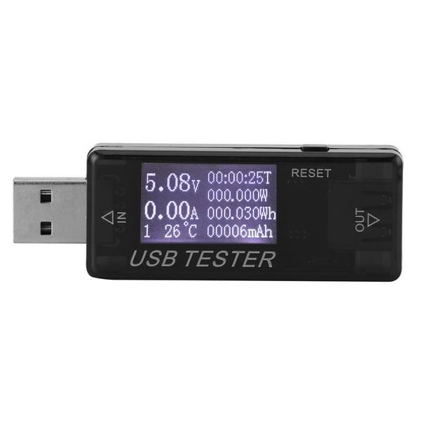 Detector de voltímetro Nikou comprobador de voltaje USB digital 4-30 V
