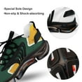 thumbnail image 7 of Cheese Pattern On Green Walking Shoes for Men Woman Lightweight Tennis Fashion Elastic Sports Shoes Cushion Basketball Shoes, 7 of 7