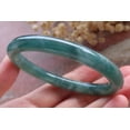 thumbnail image 5 of Certified Icy Green Burma Natural A JADE Jadeite Circle Bangle Bracelet 56 mm 657985 TN, 5 of 12
