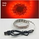 thumbnail image 1 of Tira de luces LED con USB, 5 M, 5V, 3528, 1 metro, 5 metros, blanco cálido, frío, rosa, verde, azul, rojo, SMD, cinta de luz para armario de techo impermeable, 1 of 4