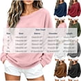 thumbnail image 4 of Tqcoqu Off the Shoulder Fuzzy Fleece Pullover Tops for Women, Long Sleeve Solid Color Loose Casual Warm Top, 2026 Fall Winter Fashion Clothes, 4 of 9
