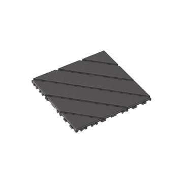 Plastic Interlocking Deck Tiles,44 Pack Patio Deck Tiles,12"x12" Square Waterproof Outdoor All Weather Use, Patio Decking Tiles for Poolside Balcony Backyard, Grey