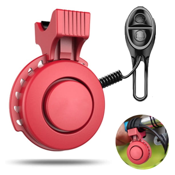 1 bocina eléctrica para bicicleta, 120 DB, bocina para bicicleta, 4 modos de sonido con batería recargable, accesorios impermeables para bicicleta para niños, adultos, campanas de bicicleta de montaña, silbato Zhivalor Timbres
